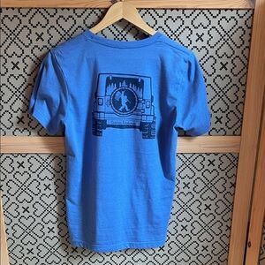Jeep Heather Blue Graphic Tee - Short Sleeve S Stretch